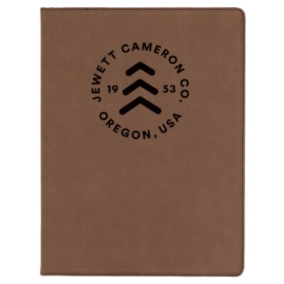 Jewett Cameron - Brown Laserable Leatherette Portfolio with Notepad Thumbnail